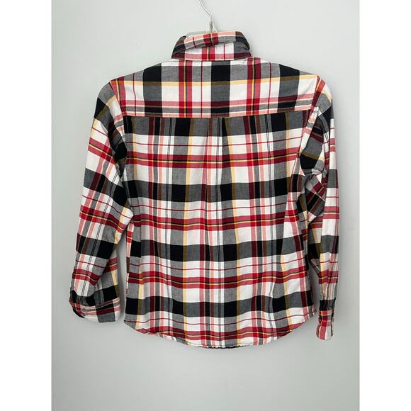 Wrangler 20X Button Down Long Sleeves Plaid Boys Large 10/12 - Picture 2 of 9